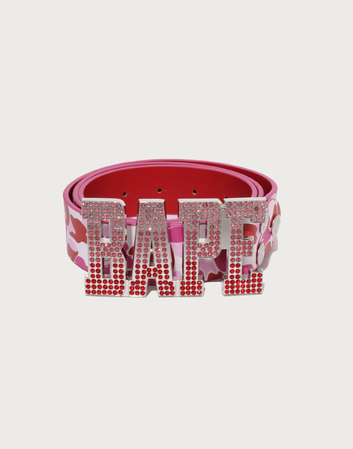 ABC CAMO BAPE LEATHER BELT MENS