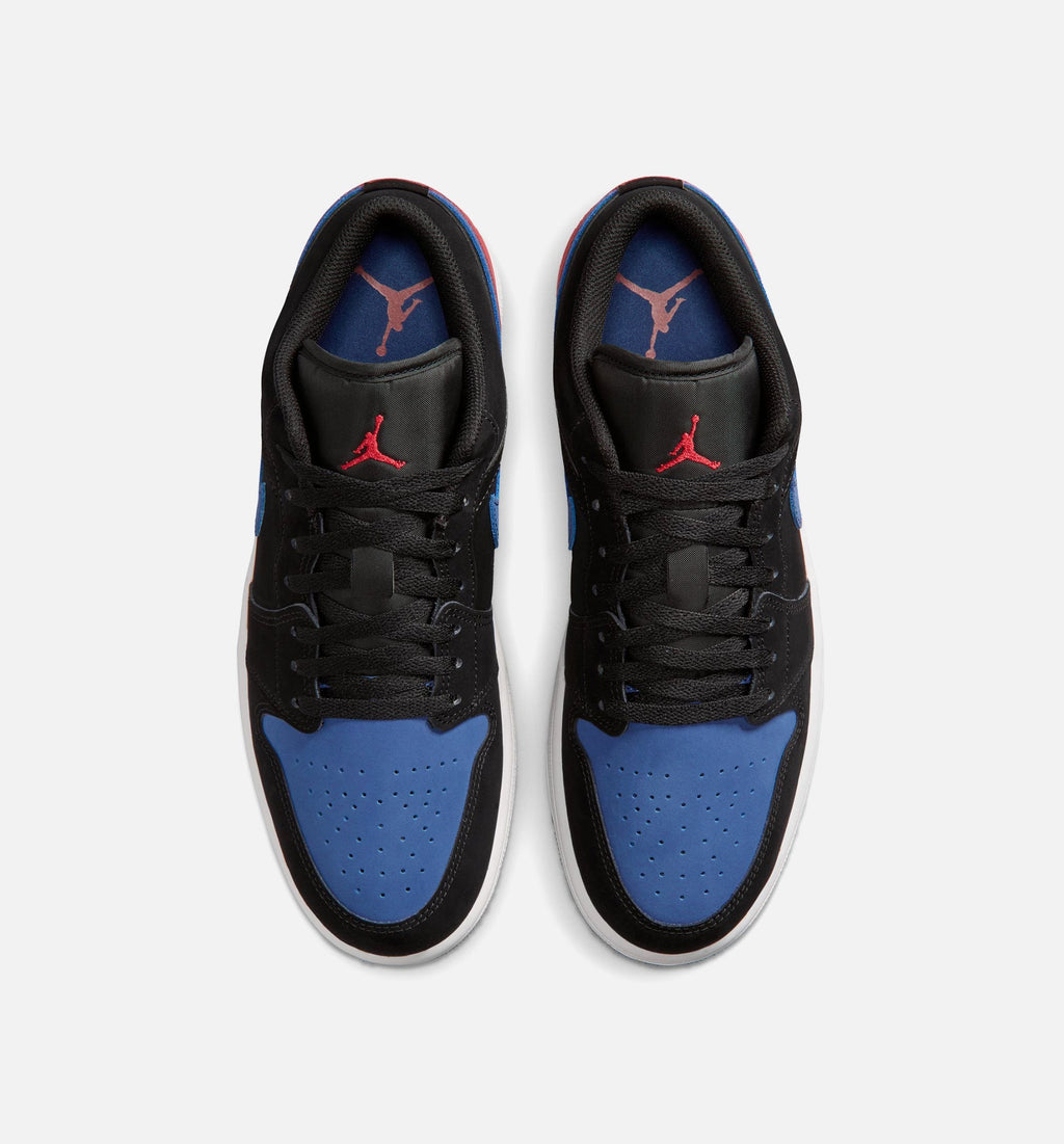 Air Jordan 1 Low - Men's Lifestyle Sneaker (Black/Summit White/True Blue/Varsity Red)