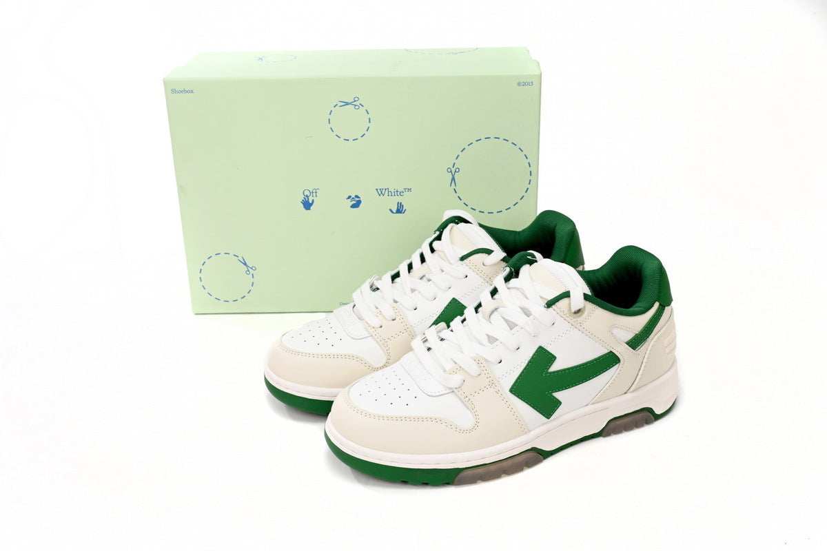 Off White Out Of Office White Green Reps Sneaker  OMIA189 C99LEA00 10455