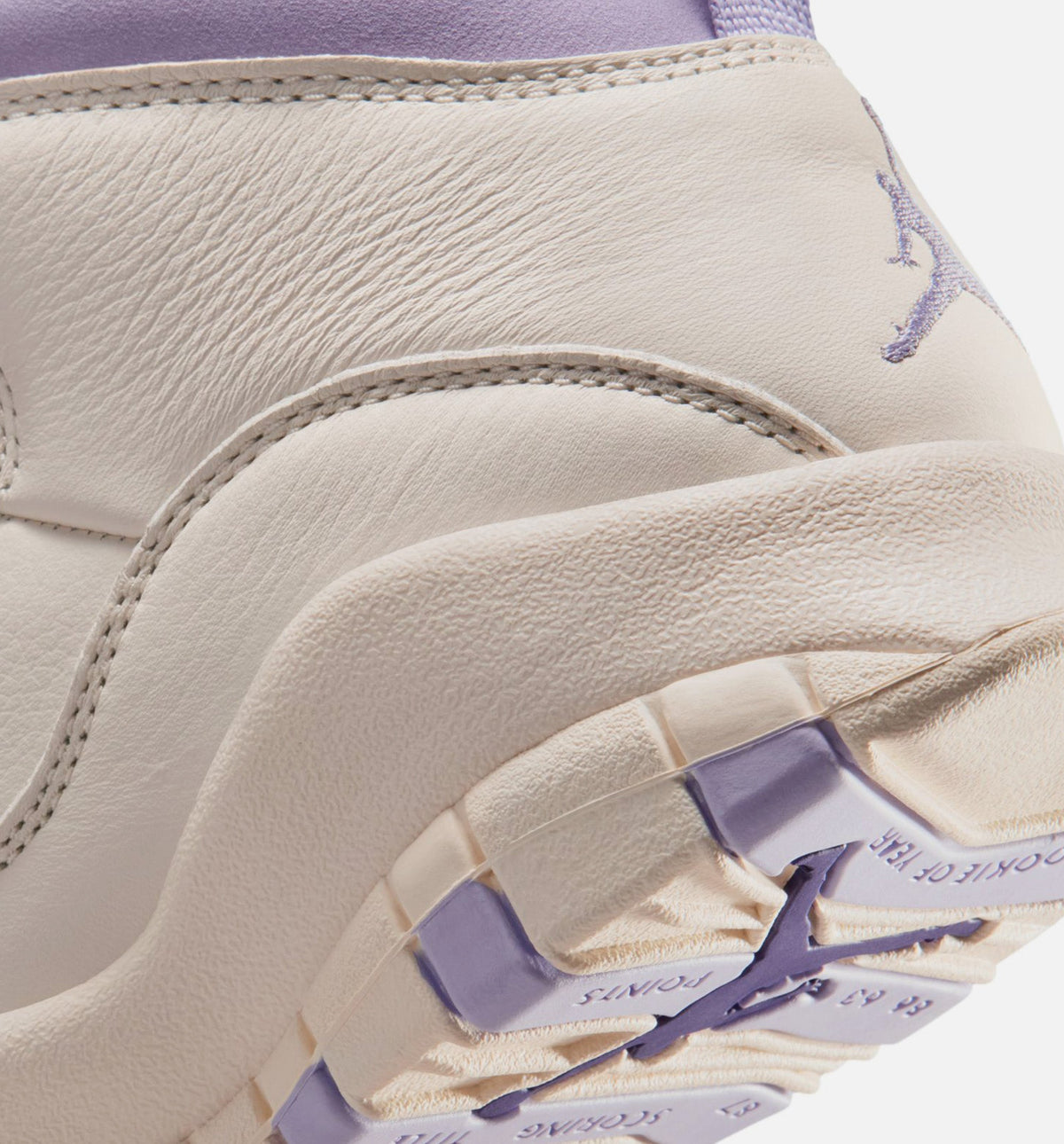 Air Jordan 10 Retro Hydrangeas Women's Shoes - Chalk/Purple
