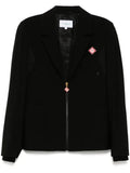 Casablanca zip-up mesh-panel jacket