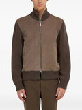 Ferragamo blouson with leather inserts
