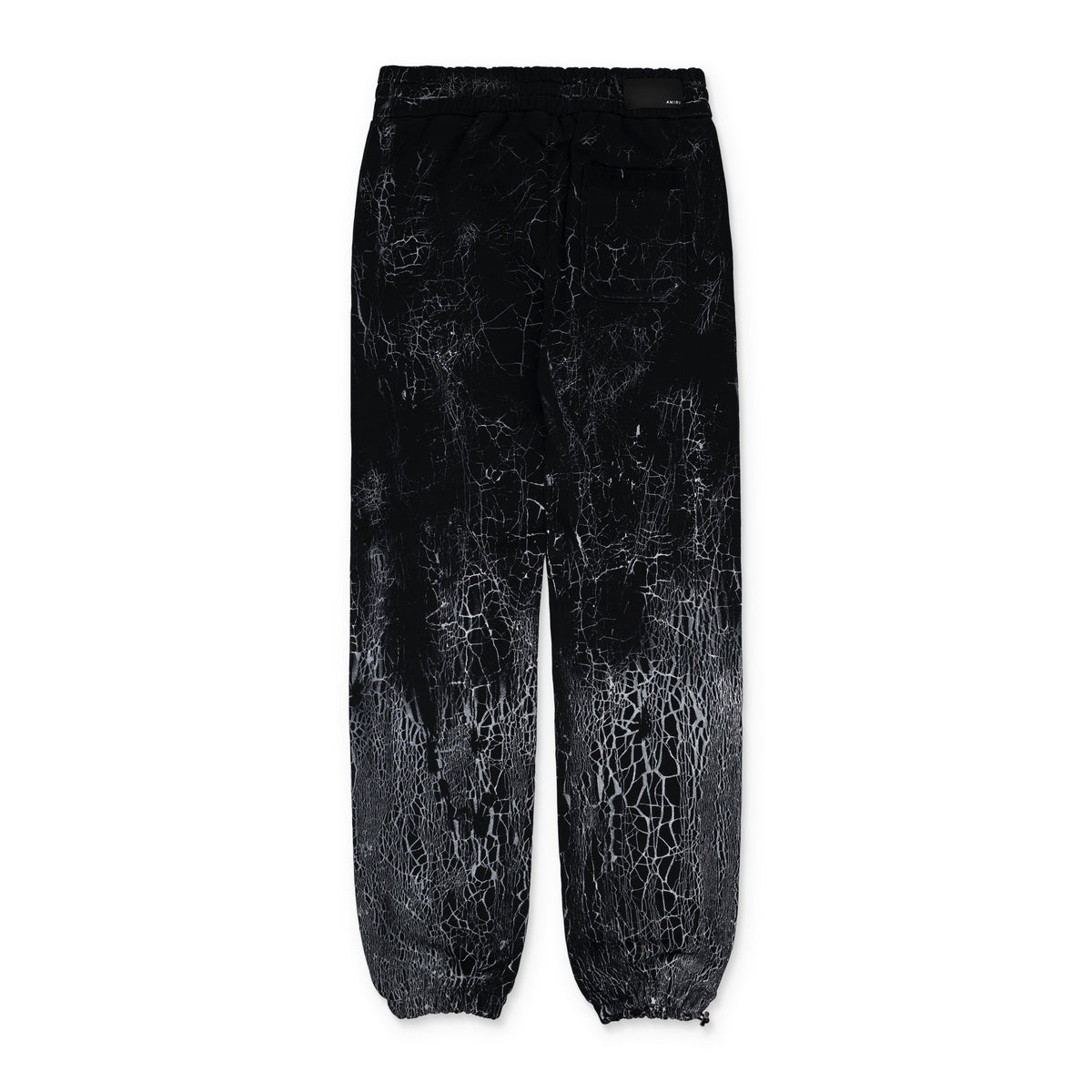 Black Cracked Dye Logo Sweatpants