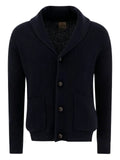 RAKKI shawl-collar ribbed cardigan