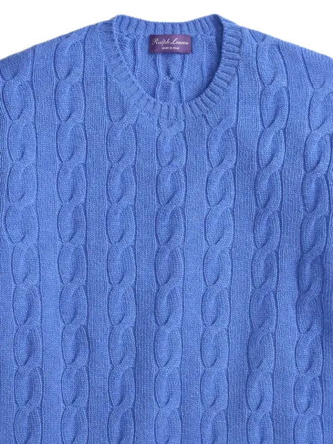 Ralph Lauren Purple Label cable-knit crew-neck pullover