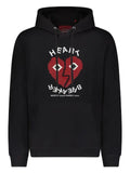 Mostly Heard Rarely Seen 8-Bit pixel-heart hoodie