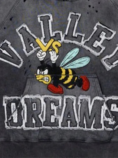 Vale graphic-embroidery hoodie