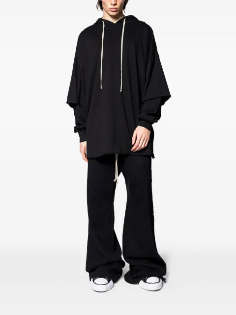 Rick Owens DRKSHDW hooded layered knitwear