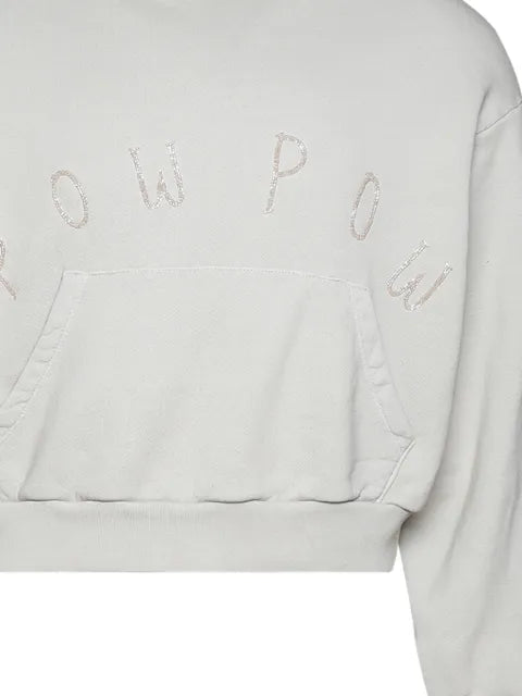 EARTHLING VIP text hooded sweatshirt