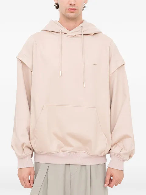 SONGZIO embroidered layered hoodie
