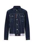 DSQUARED2 tape oversized jean jacket