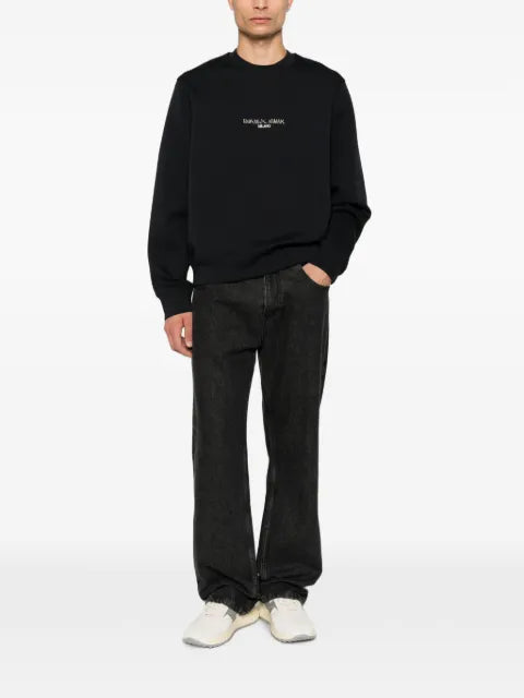 Emporio Armani double jersey sweatshirt with contrasting logo