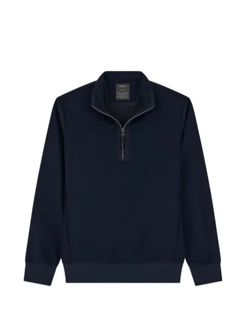 Boggi Milano quarter-zip sweatshirt in wool blend wooltech