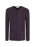 Lardini Le Origini ribbed-knit button-up cardigan
