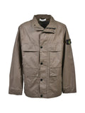 Stone Island waxed-effect field jacket