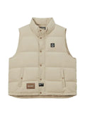 izzue quilted logo-patch gilet