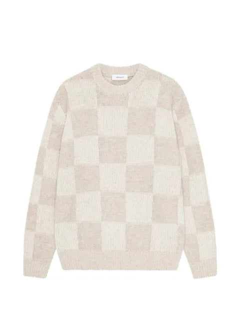 Les Deux check-knit sweater
