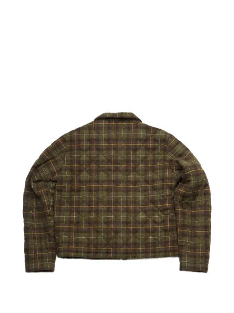 Stockholm Surfboard Club quilted checked jacket