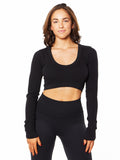 SEAMLESS RIBBED LONG SLEEVE