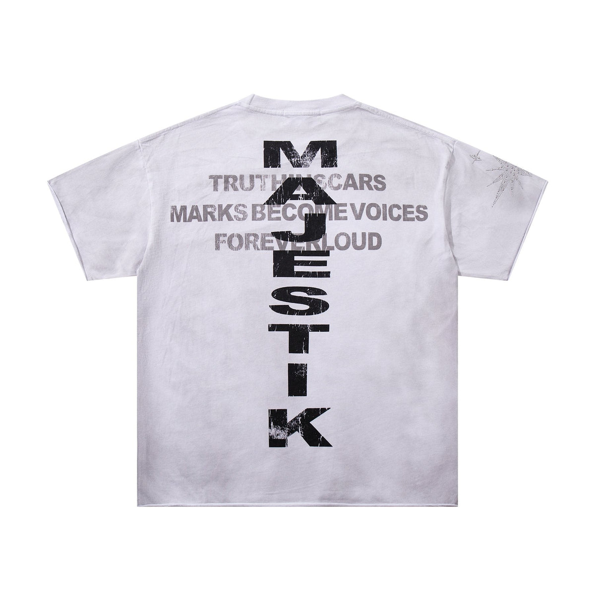 MAJESTIK Rhinestone Graphic Short-Sleeve T-Shirt