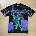 Godspeed Statue and Lightning Graphic T-Shirt