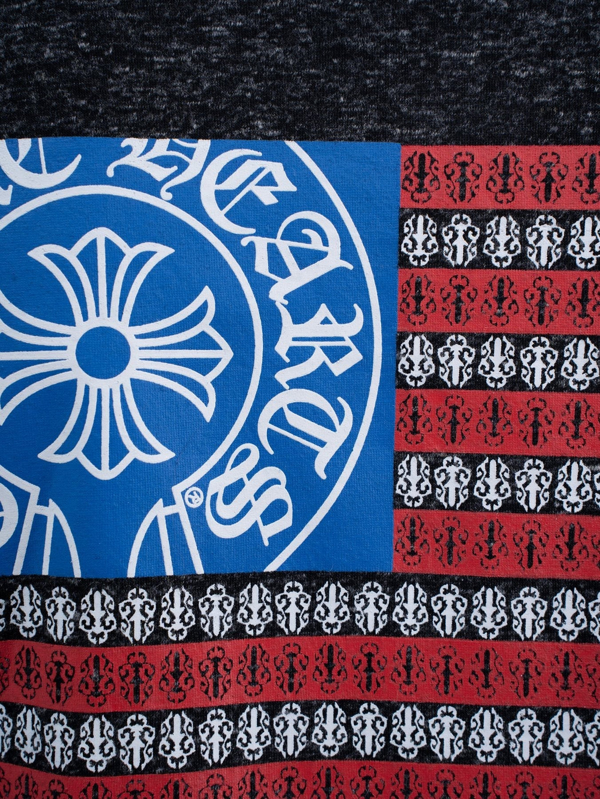 Chrome Hearts Flag Graphic Short-Sleeve T-Shirt