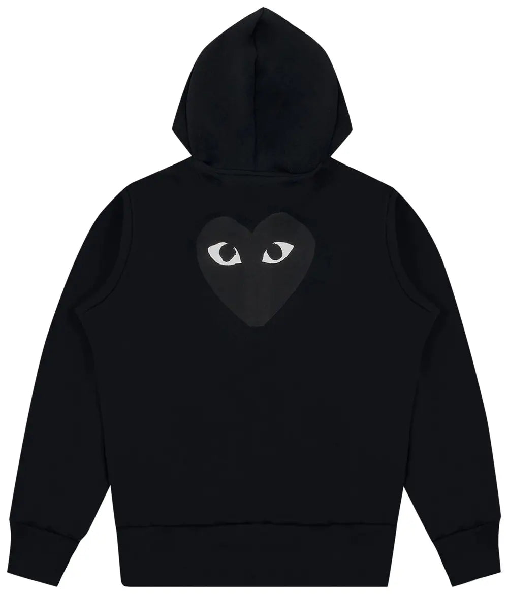 Comme des Garçons PLAY Zip Up Hoodie Black