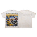 MAJESTIK Skeleton Driver Graphic T-Shirt