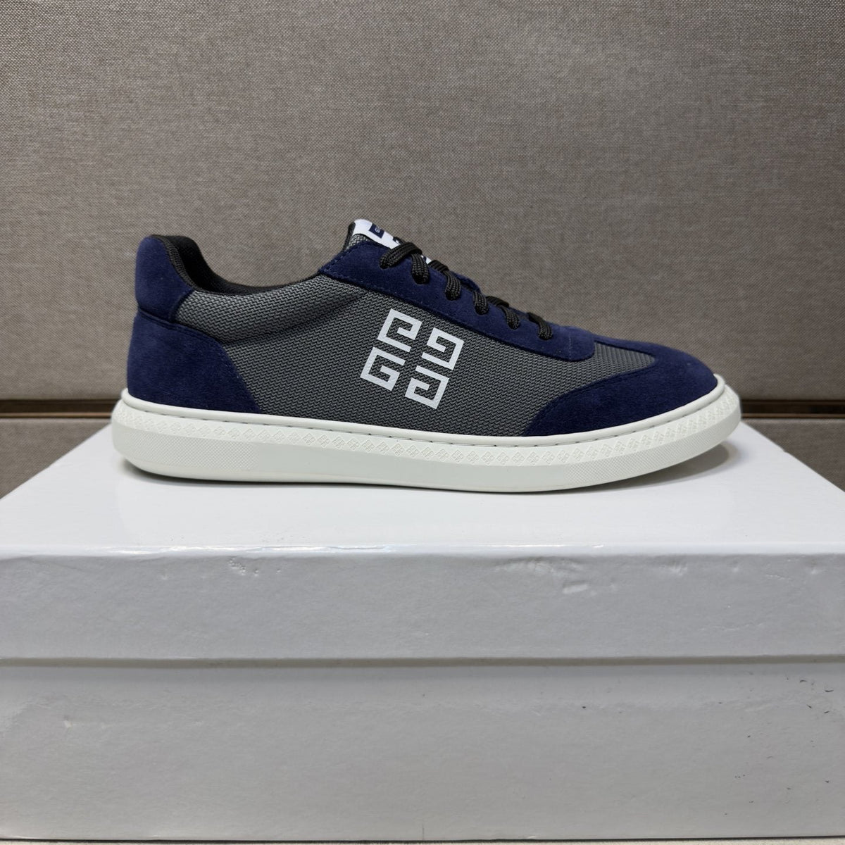 Givenchy Men's Geometric Emblem Low-Top Sneakers