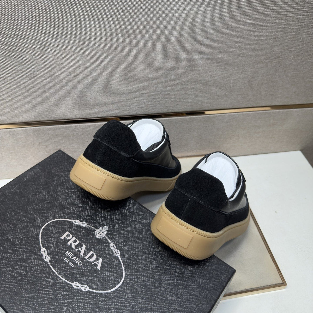 Prada Logo Low-Top Sneakers