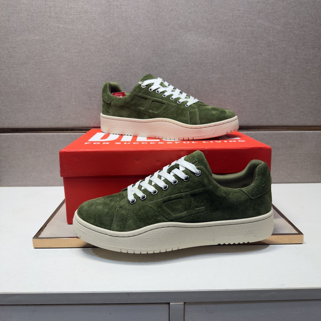 Diesel Men's Low-Top Lace-Up Sneakers - Mesh-Lined Interior
